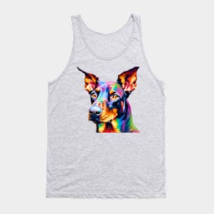 Pop-Art Doberman Pinscher Impressionism Tank Top